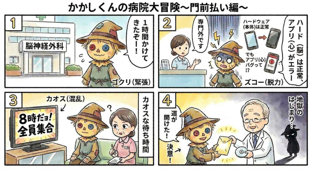 かかしくんの4コマ漫画第3話