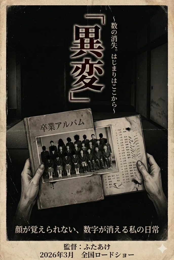 異変・数の消失 映画ポスター風画像